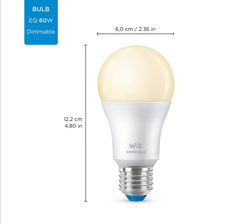 WiZ Standard E27 light source 2-pack