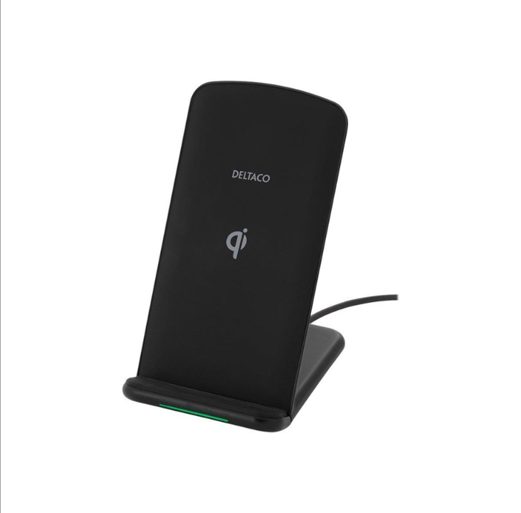 Deltaco Wireless charging stand 10 Watt 1.2 A black