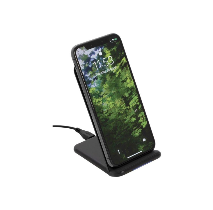 Deltaco Wireless charging stand 10 Watt 1.2 A black