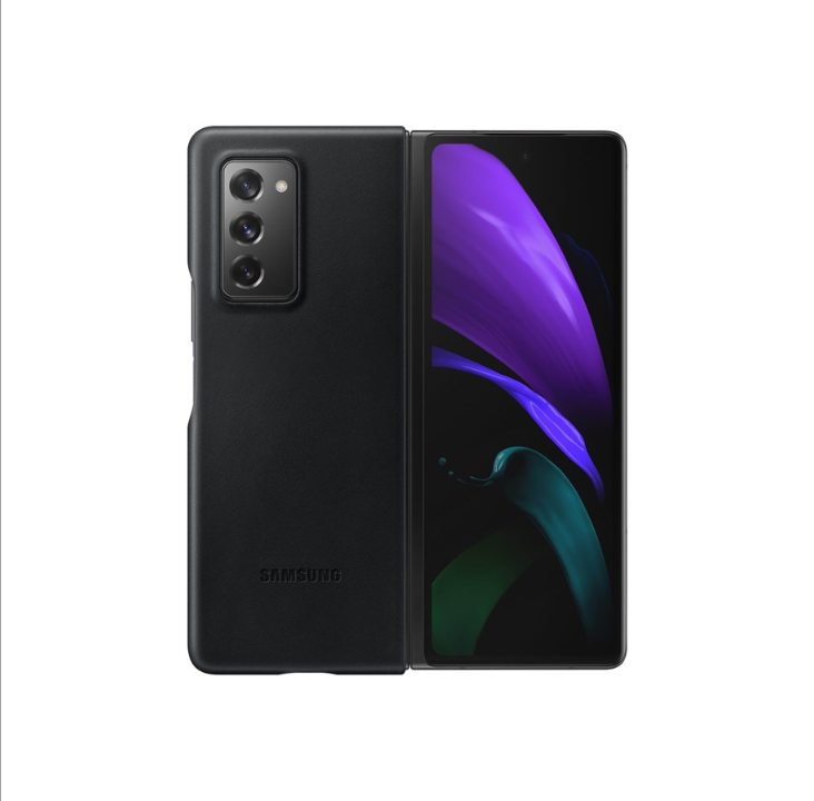 Samsung Galaxy Z Fold2 - Leather Cover - Black