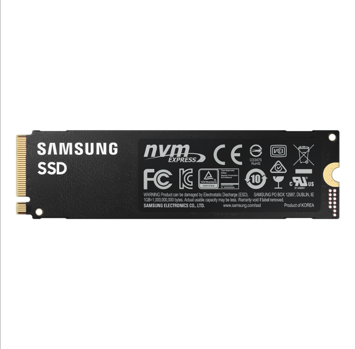 Samsung 980 Pro SSD - 1 تيرابايت - بدون موزع للحرارة - M.2 2280 - PCIe 4.0