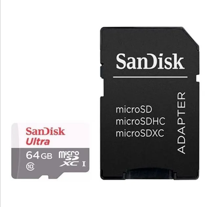 SanDisk Ultra microSD/SD - 100MB/s - 64GB