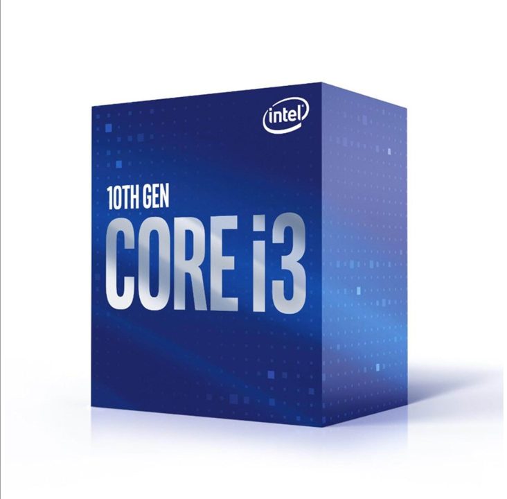 Intel Core i3-10100F Comet Lake CPU - 4 核 - 3.6 GHz - Intel LGA1200 - Intel 盒装（带冷却器）