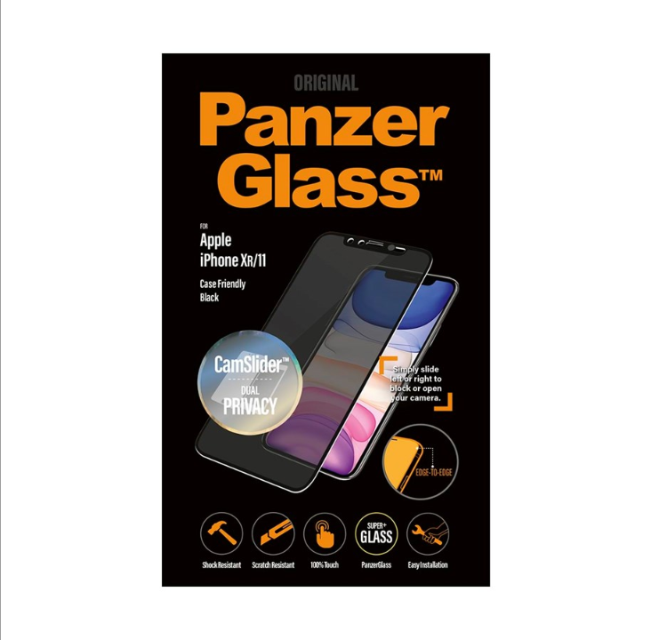 PanzerGlass Privacy Screen Protector Apple iPhone 11 | XR | Edge-to-Edge