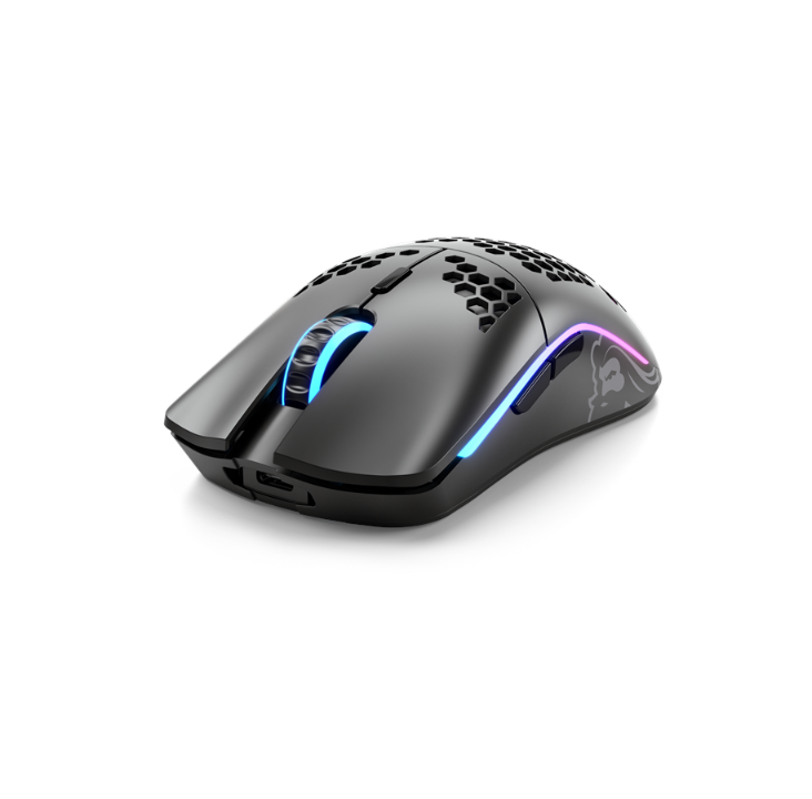 Glorious Model O Wireless - Matte Black - Gaming mouse - Optic - 6 buttons - Black with RGB light *DEMO*