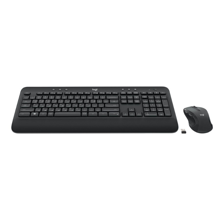 Logitech MK545 Adv Keybrd&amp;Mouse US Intl - مجموعة لوحة المفاتيح والماوس - عالمي - أسود