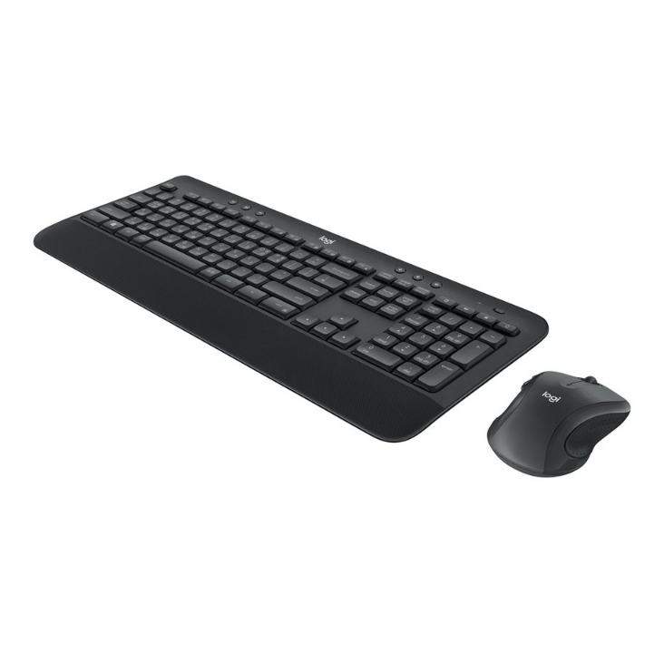 Logitech MK545 Adv Keybrd&amp;Mouse US Intl - مجموعة لوحة المفاتيح والماوس - عالمي - أسود