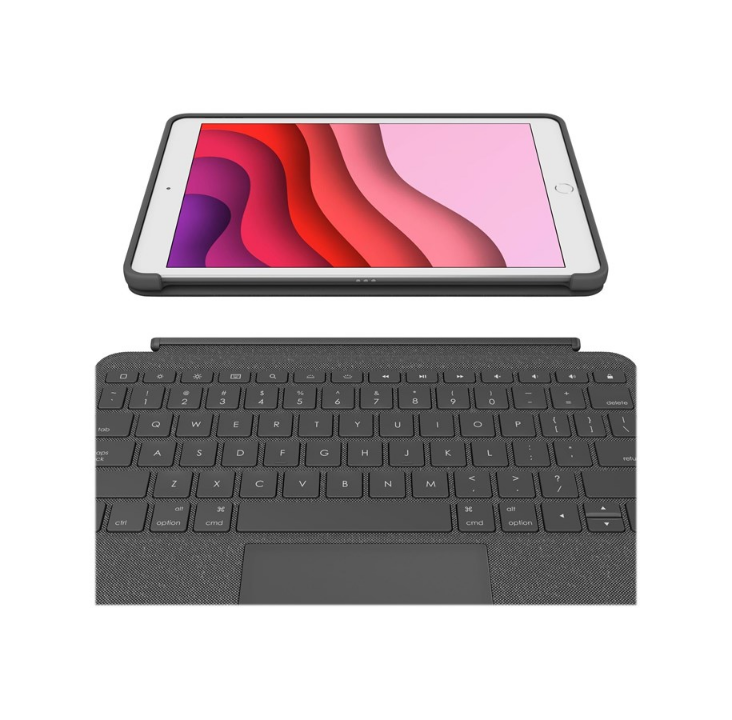 Logitech Combo Touch for iPad 10.2" 7/8/9th Gen - CH - Keyboard & Folio set - Swiss