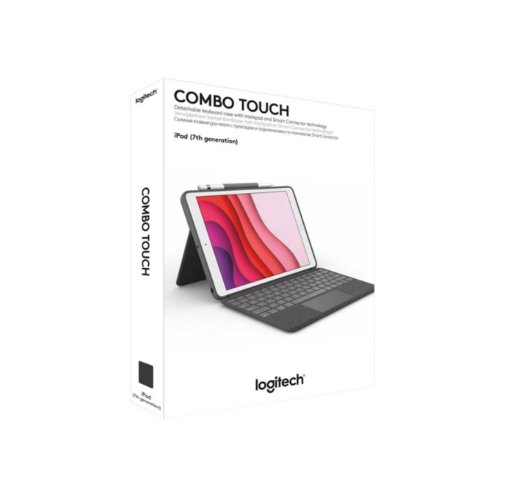 Logitech Combo Touch for iPad 10.2" 7/8/9th Gen - CH - Keyboard & Folio set - Swiss