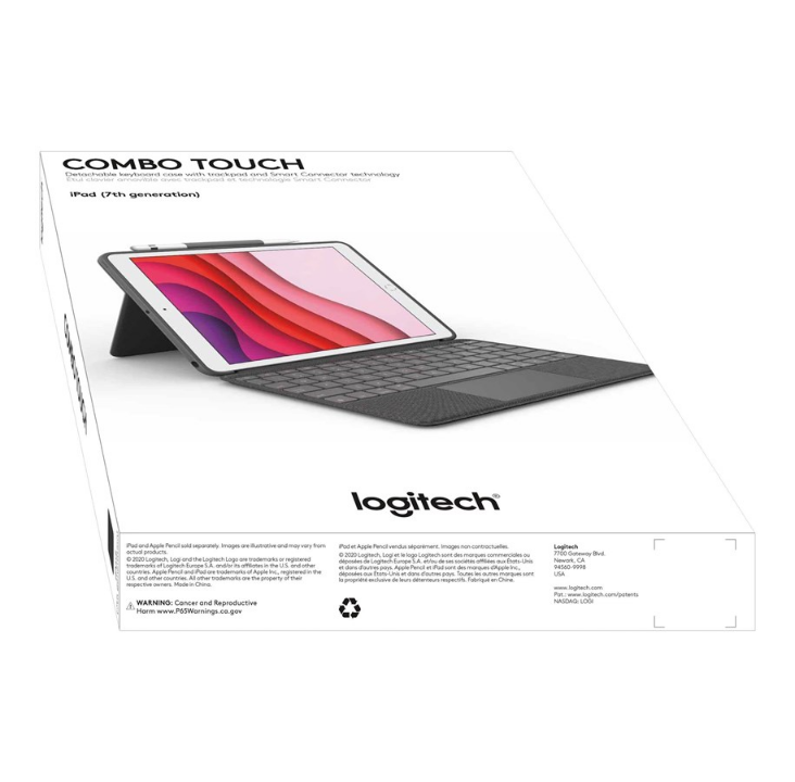 Logitech Combo Touch for iPad 10.2" 7/8/9th Gen - CH - Keyboard & Folio set - Swiss