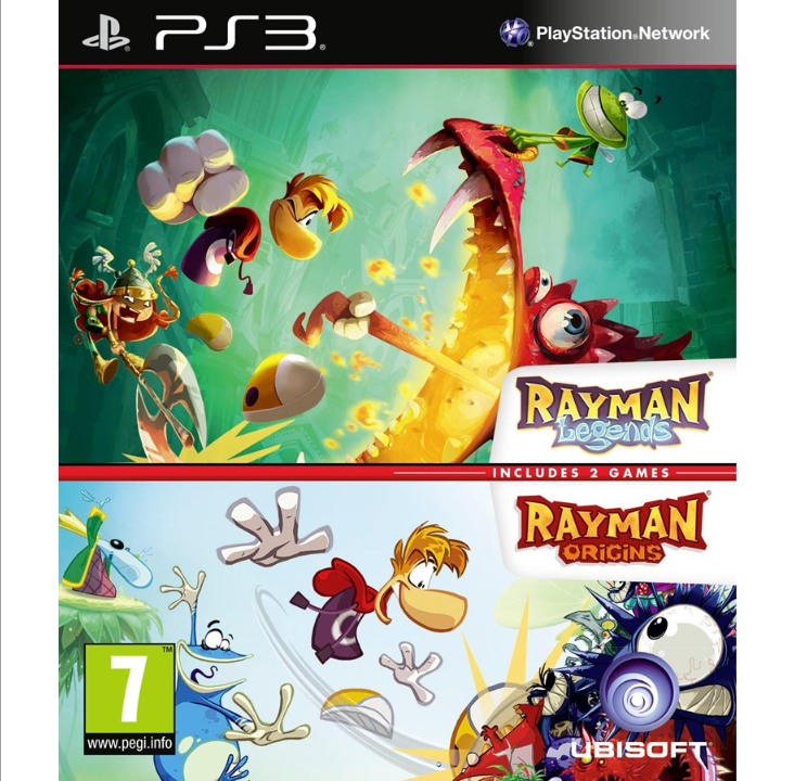 Rayman Legends + Rayman Origins - حزمة مزدوجة - سوني بلاي ستيشن 3 - أكشن *عرض توضيحي*