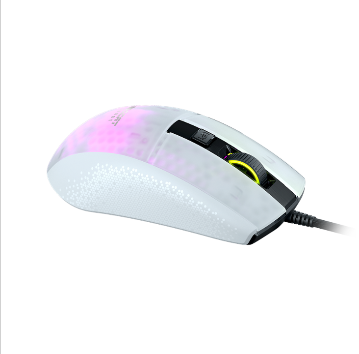 ROCCAT Burst Pro - Gaming mouse - Optic - 6 buttons - White with RGB light