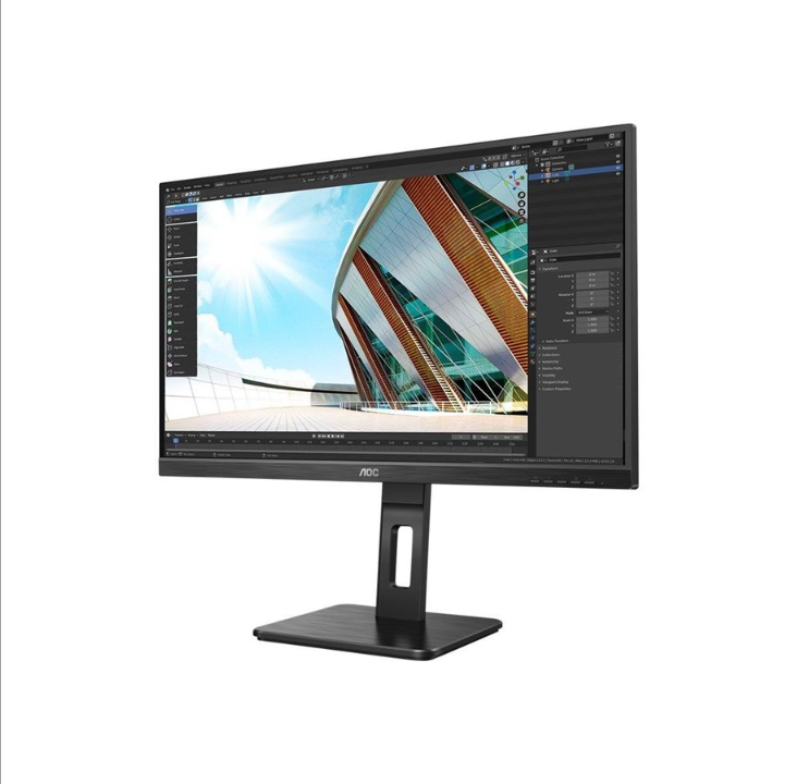 27" AOC Q27P2Q - 2560x1440 - 75Hz - IPS - USB HUB - 4 ms - Screen