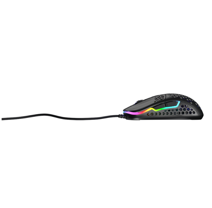 Xtrfy M42 RGB - 黑色 - 游戏鼠标 - 光学 - 6 个按钮 - 黑色带 RGB 灯