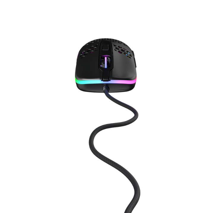 Xtrfy M42 RGB - 黑色 - 游戏鼠标 - 光学 - 6 个按钮 - 黑色带 RGB 灯