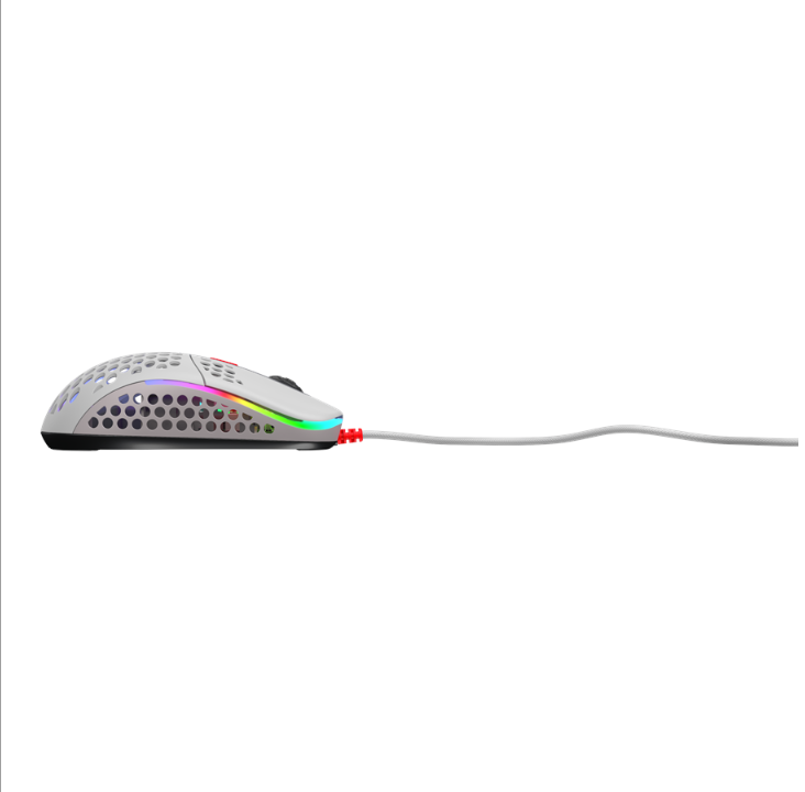 Xtrfy M42 RGB - Retro - Gaming mouse - Optic - 6 buttons - White with RGB light