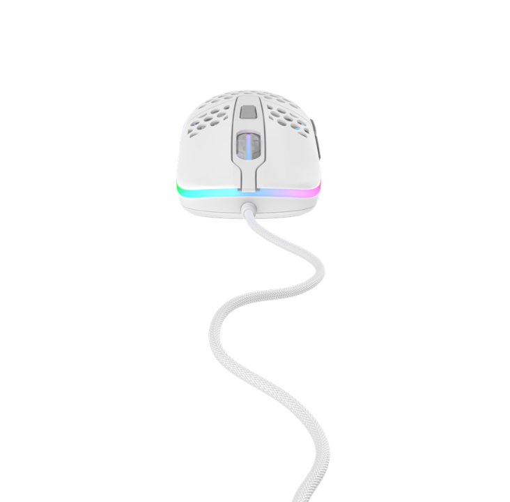 Xtrfy M42 RGB - 白色 - 游戏鼠标 - 光学 - 6 个按钮 - 白色带 RGB 灯