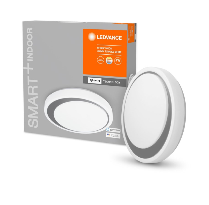 LEDVANCE Smart+ Ceiling?moon white + silver ring CCT WIFI A