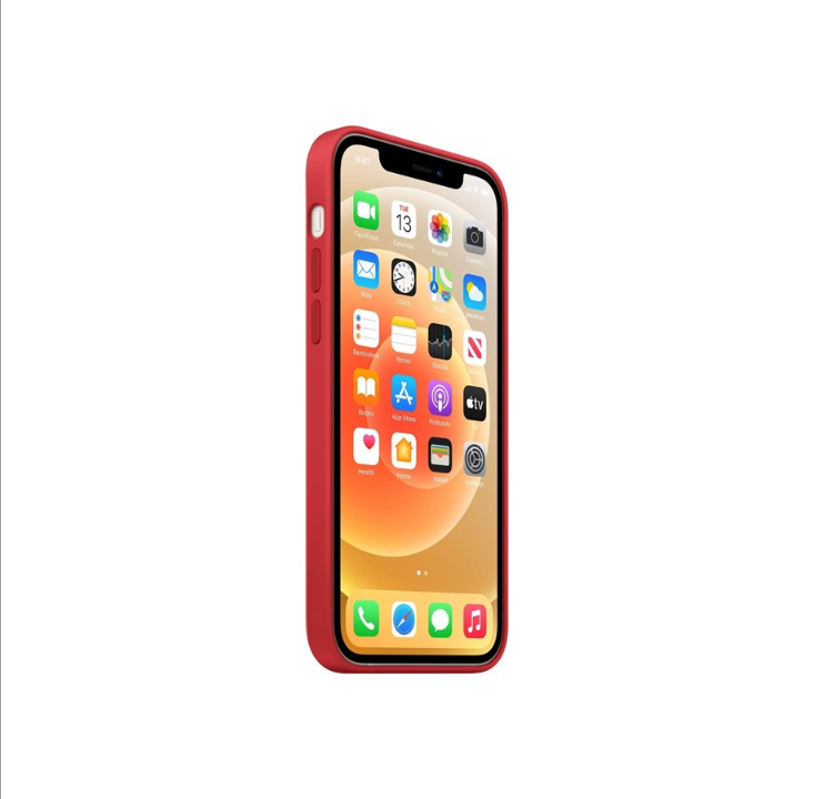 Apple iPhone 12 & 12 Pro Silicone Case w/ MagSafe - Red