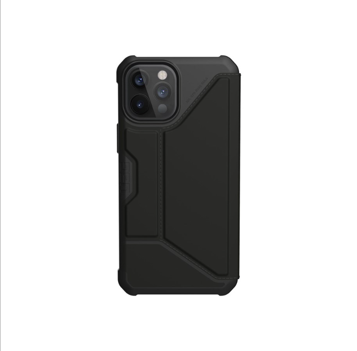 UAG Apple iPhone 12 Pro Max 5G غطاء متين متروبوليس - أسود PU