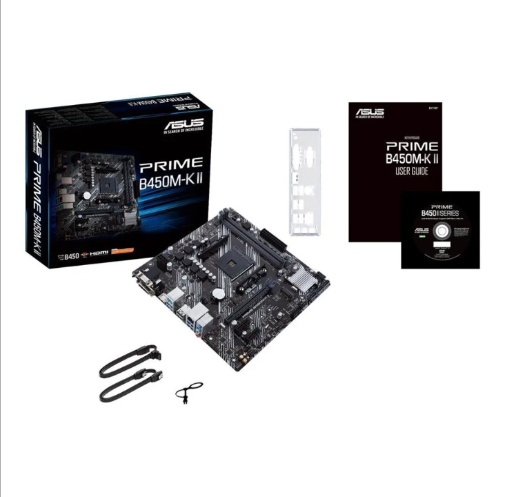 ASUS PRIME B450M-K II Motherboard - AMD B450 - AMD AM4 socket - DDR4 RAM - Micro-ATX