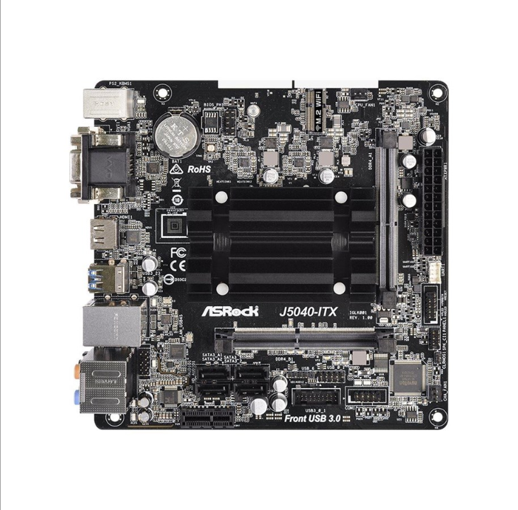 ASRock J5040-ITX - motherboard - mini ITX - Intel Pentium Silver J5040 Motherboard - socket - DDR4 RAM - Mini-ITX