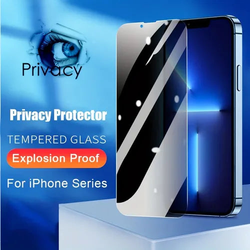 [2 Packs] Privacy Glass For IPhone 14 11 12 13 XR X XS Mini Plus Pro Max 14pro 14plus 13pro 12pro 7 8 SE 2020 Promax Privacy Tempered Glass Screen Protector