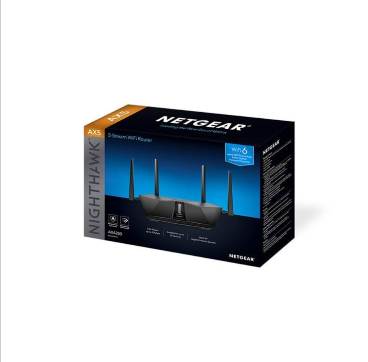 Netgear Nighthawk 5-Stream Dual-Band WiFi 6 Router AX4200 RAX43 - Wireless router Wi-Fi 6