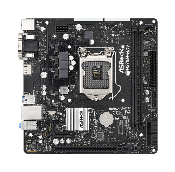 ASRock H370M-HDV Motherboard - Intel H370 - Intel LGA1151 socket - DDR4 RAM - Micro-ATX *DEMO*