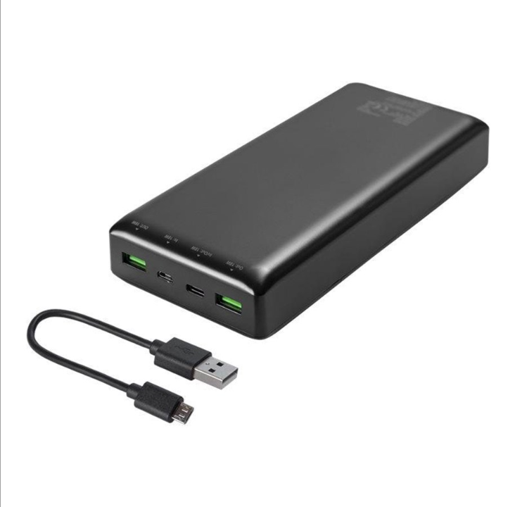 Deltaco Power bank 30000 mAh 3 A/18 W 111 Wh 2x PowerBank - 30 Wh