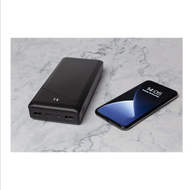 Deltaco Power bank 30000 mAh 3 A/18 W 111 Wh 2x PowerBank - 30 Wh