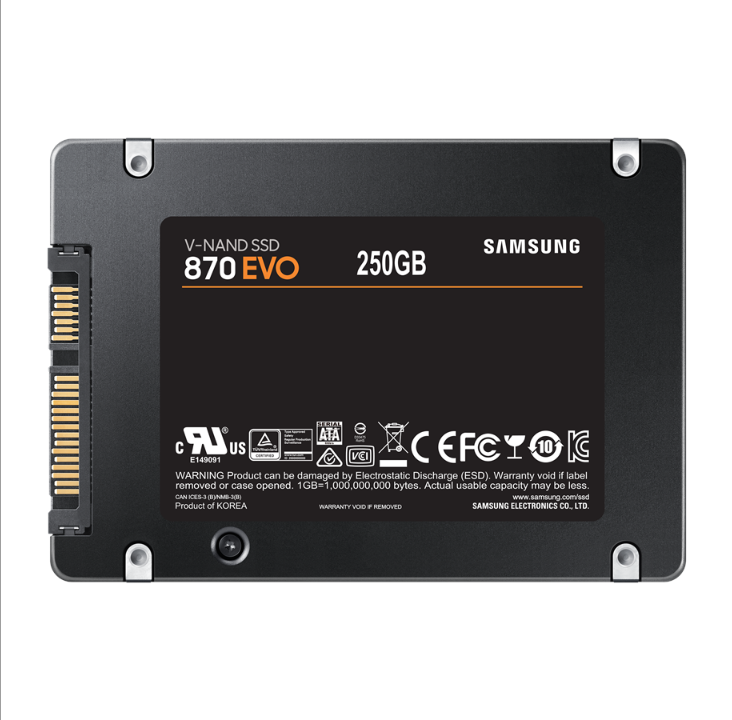 Samsung 870 EVO SSD - 250GB - 2.5" - SATA-600