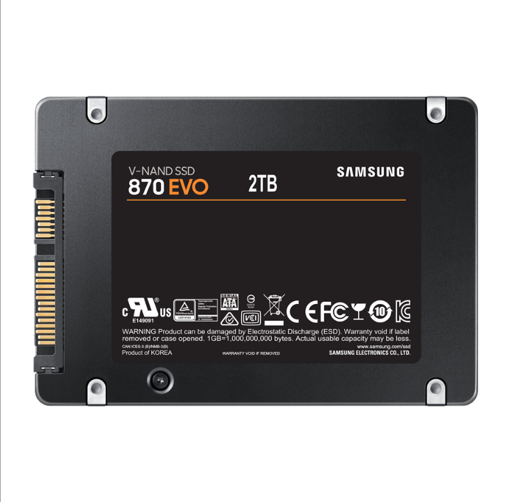 Samsung 870 EVO SSD - 2TB - 2.5" - SATA-600