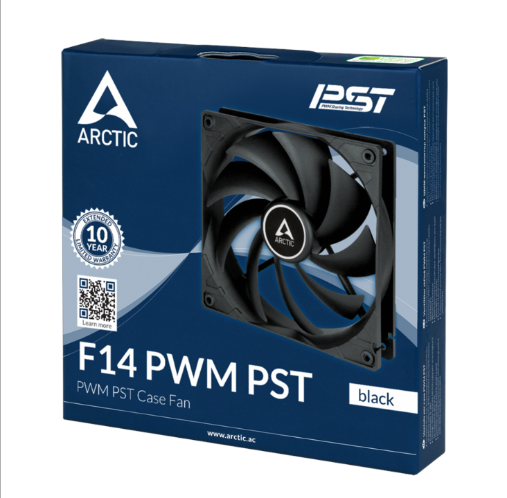 Arctic F14 PWM PST - Chassis fan - 140mm - Black - 23 dBA