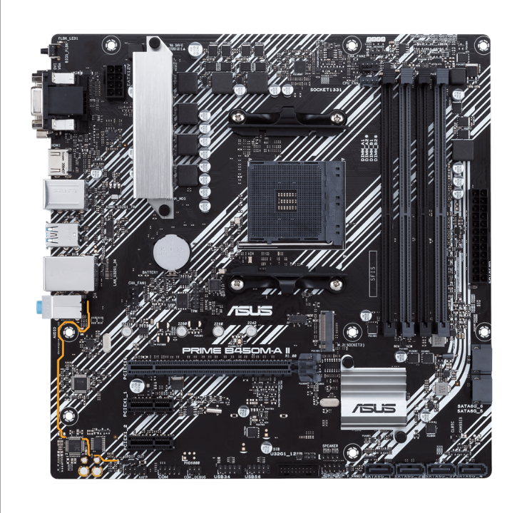 ASUS PRIME B450M-A II Motherboard - AMD B450 - AMD AM4 socket - DDR4 RAM - Micro-ATX