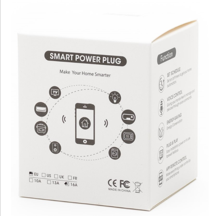 Pro WiFi Smart Plug 16A with EN concealer