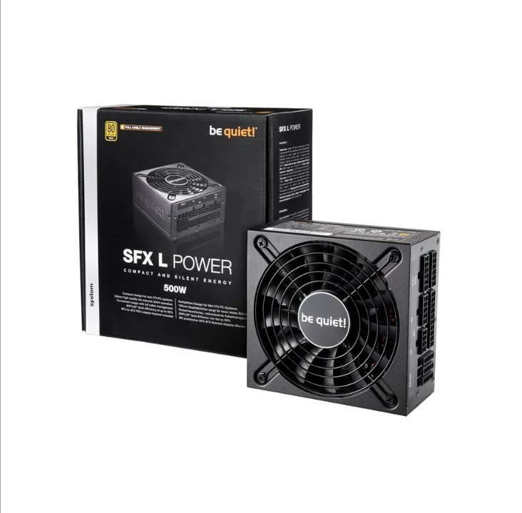 be quiet! SFX-L Power 500W power supply - 500 Watt - 120 mm - 80 Plus Gold certificate