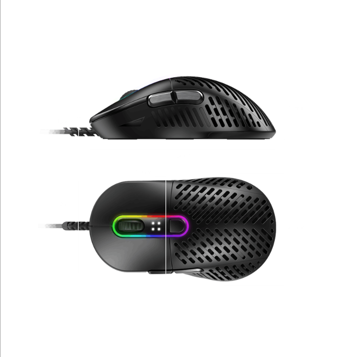 Mountain Makalu 67 - RGB Gaming mouse - Black - Gaming mouse - Optic - 6 buttons - Black with RGB light