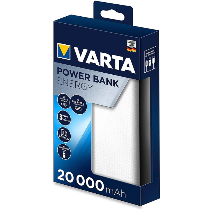 VARTA Energy PowerBank - 20000 mAh