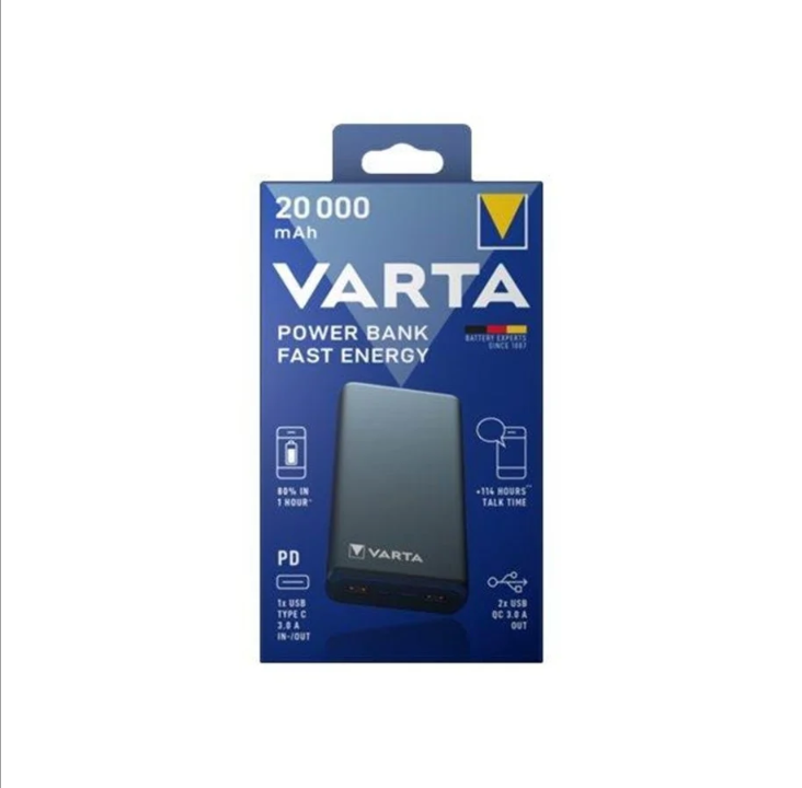 VARTA Fast Energy PowerBank - 20000 mAh