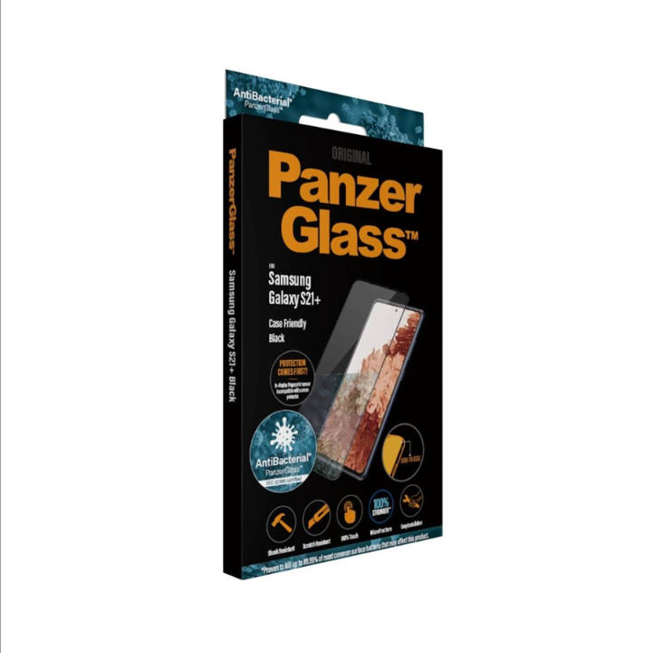 PanzerGlass Samsung Galaxy S21 Plus AntiBacterial Case Friendly - Black