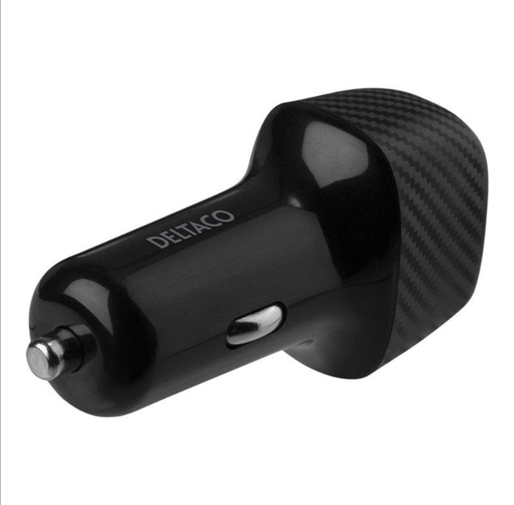 Deltaco USB car charger 1x USB-C PD 18 W 1x USB