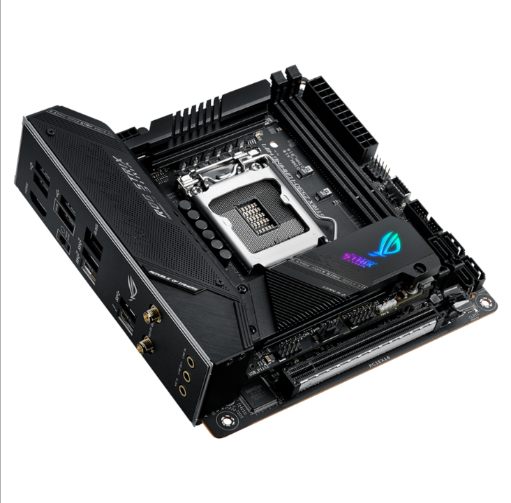 ASUS ROG STRIX Z590-I GAMING WIFI Motherboard - Intel Z590 - Intel LGA1200 socket - DDR4 RAM - Mini-ITX