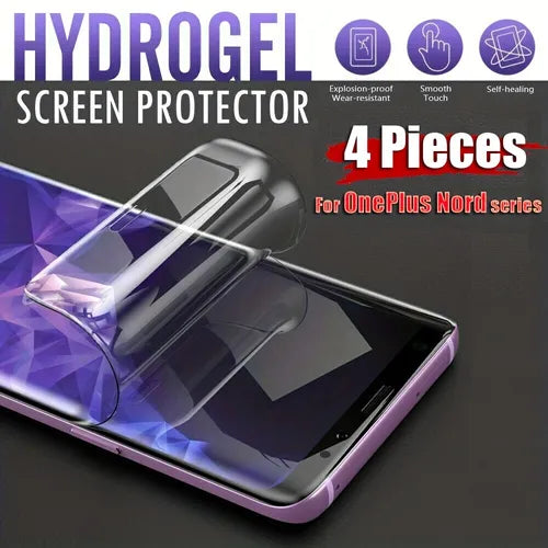 [4pcs] Soft HD Hydrogel Film, Full Cover TPU Screen Protector For OnePlus Nord 2 N10 N100 N20 5G N300 CE 2 Lite 5G N20SE