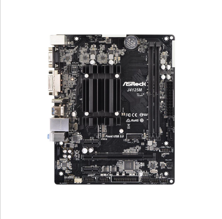 ASRock J4125M - اللوحة الأم - micro ATX - اللوحة الأم Intel Celeron J4125 - المقبس - ذاكرة الوصول العشوائي DDR4 - Micro-ATX