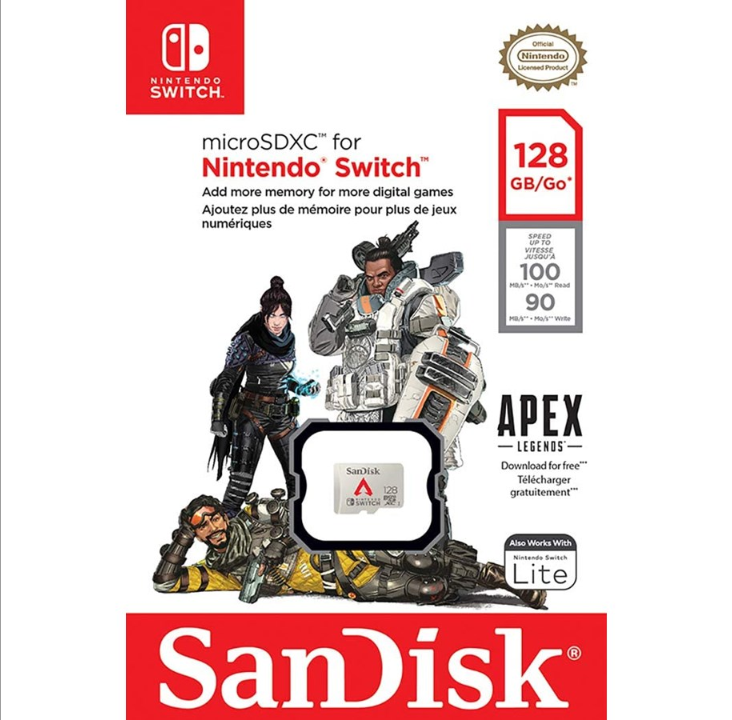 SanDisk Nintendo Switch microSD - 100MB/s - 128GB - Assassin's creed