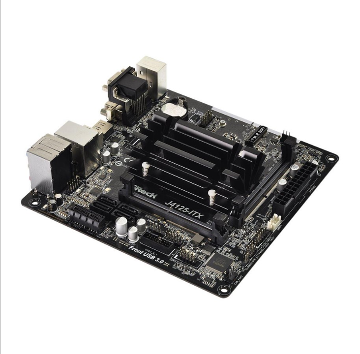 ASRock J4125-ITX - اللوحة الأم - mini ITX - اللوحة الأم Intel Celeron J4125 - المقبس - ذاكرة الوصول العشوائي DDR4 - Mini-ITX