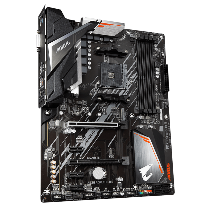 GIGABYTE A520 AORUS ELITE Motherboard - AMD A520 - AMD AM4 socket - DDR4 RAM - ATX