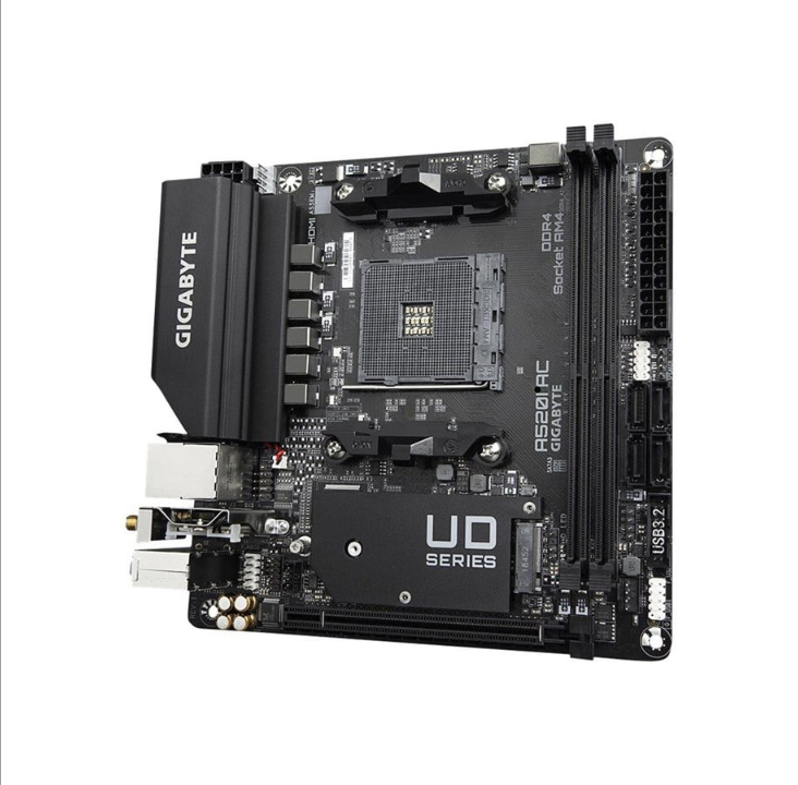 GIGABYTE A520I AC Motherboard - AMD A520 - AMD AM4 socket - DDR4 RAM - Mini-ITX