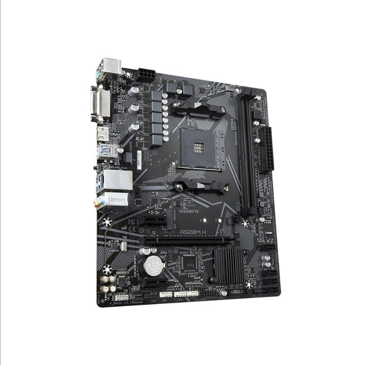 GIGABYTE A520M H Motherboard - AMD A520 - AMD AM4 socket - DDR4 RAM - Micro-ATX